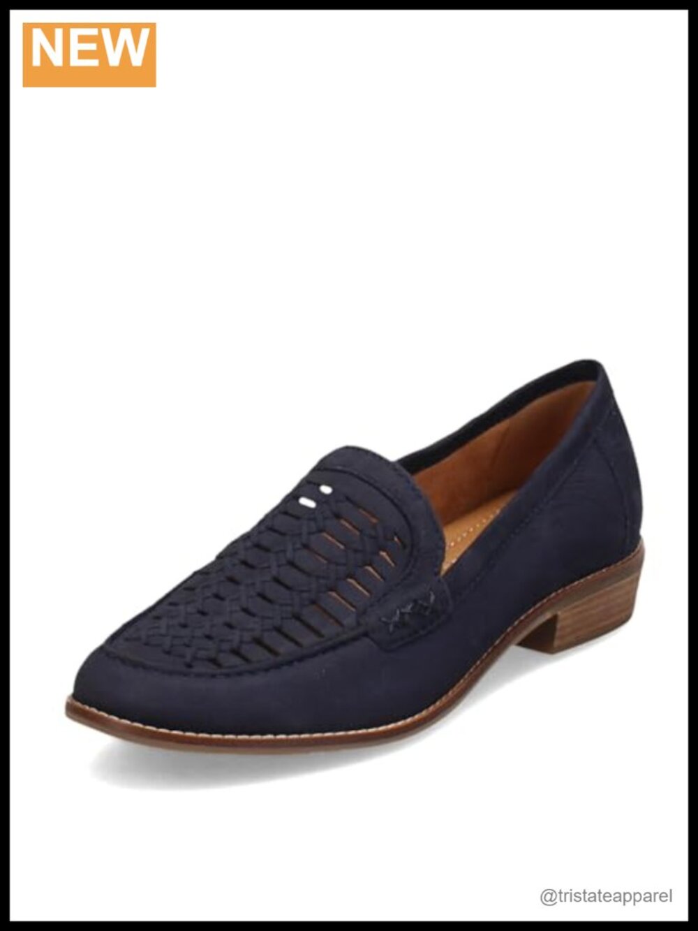 Leather Loafers with Cushioned Memory Foam Insole Slip-On